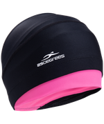 Шапочка для плавания Duplo Black/Pink, полиамид