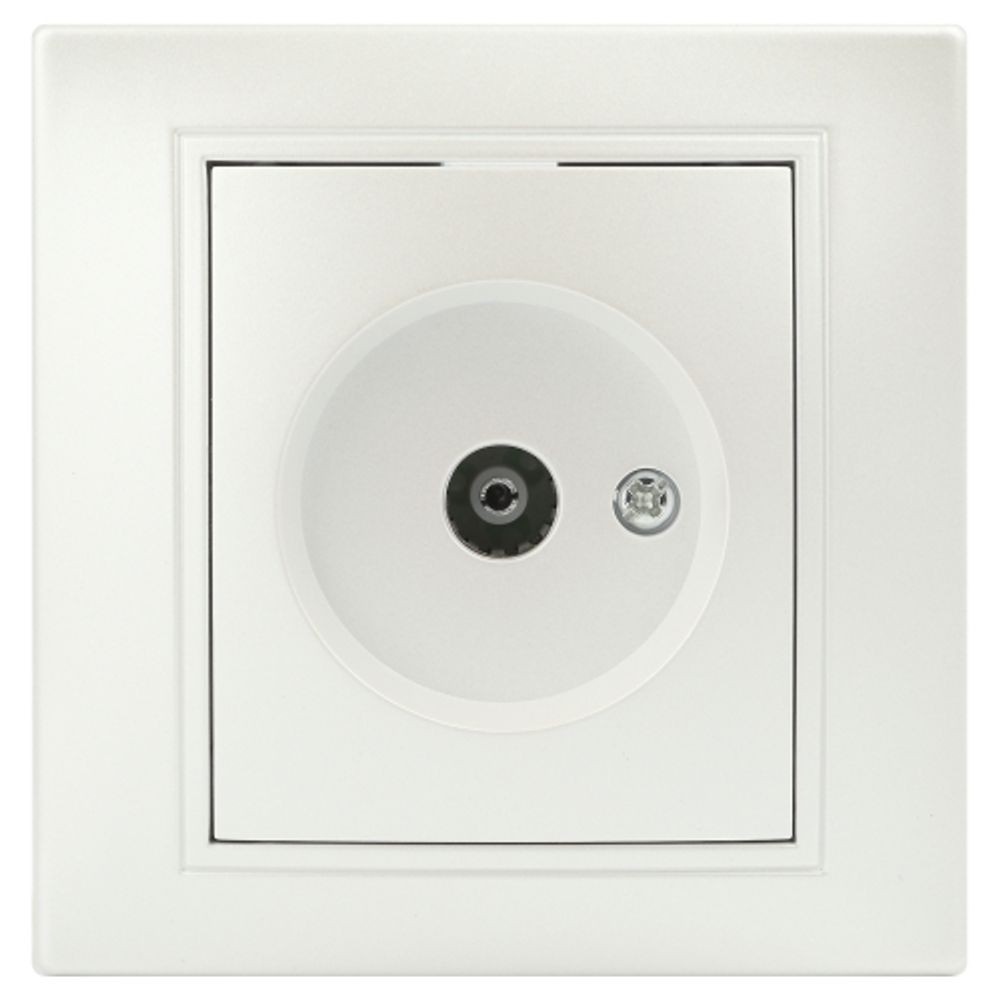 Розетка Intro Plano 1-301-06 TV одиночная, IP20, СУ, перламутр | Intro Plano