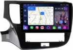 Магнитола Mitsubishi Outlander 3 2019-2022 (прямоугольный климат) - FarCar 2005M монитор 10" QLED на Android 13, 8 ядер (TS18), CarPlay, 4G SIM-слот