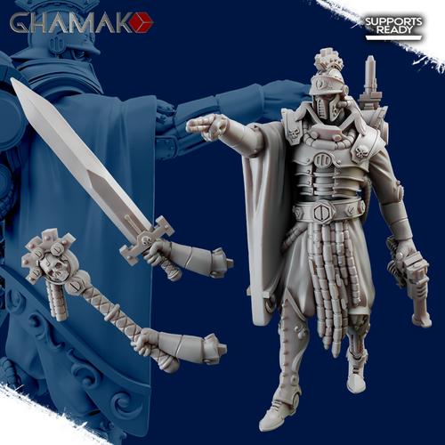 Adeptus Mechanicus Skitarii Vanguard Скитарий №7 Командир миниатюра для dnd, днд, pathfinder, фентези, Настольная игра, НРИ, Варгейм, РПГ