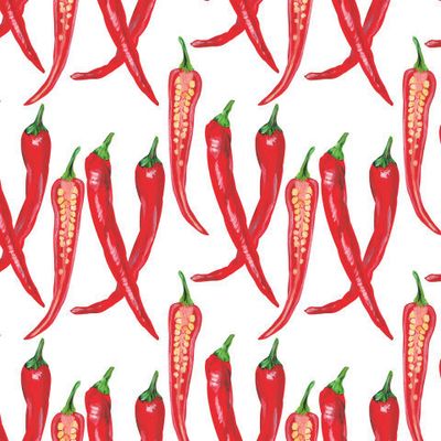 Красный острый перец чили