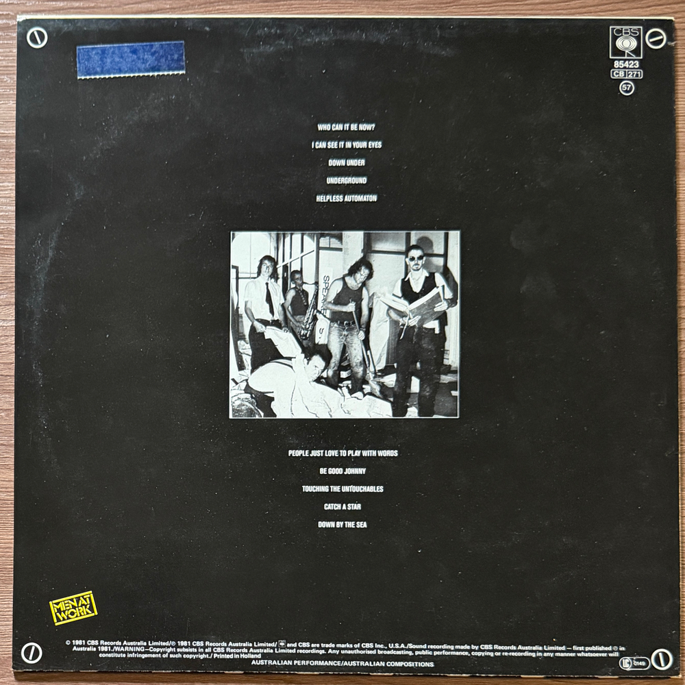 Men At Work - Business As Usual (Голландия 1981г.)
