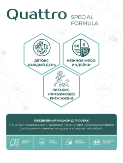 Корм сухой полнорационный для собак средних и крупных пород SF Hepato Microbalance, (микроваскулярная дисплазия печени), 12 кг, QUATTRO