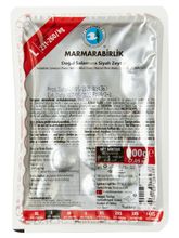 Маслины Marmarabirlik L черные с косточкой, 200 г