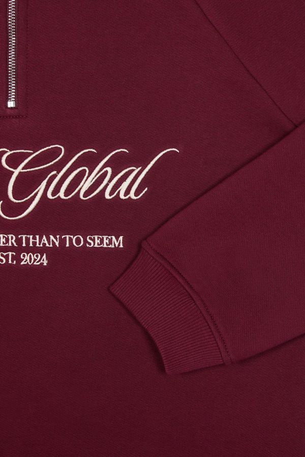 Толстовка Halfzip Sport Jacket Burgundy - фото 8