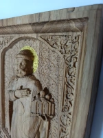 Освященная Икона Святого Князя Ярослава Мудрого из дуба