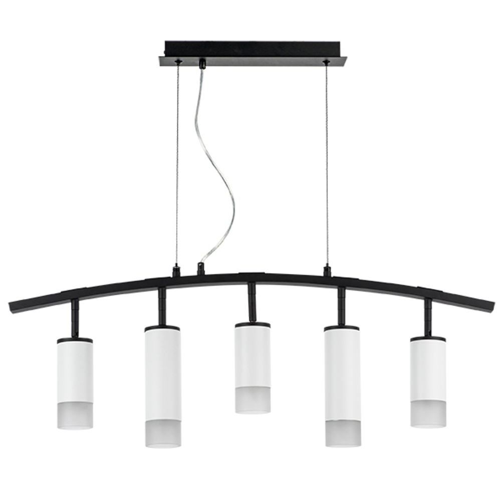 LR7353638621 Люстра RULLO 5х50W GU10 ЧЕРНЫЙ/БЕЛЫЙ (571735+214436-3+214486-2+202431-5)