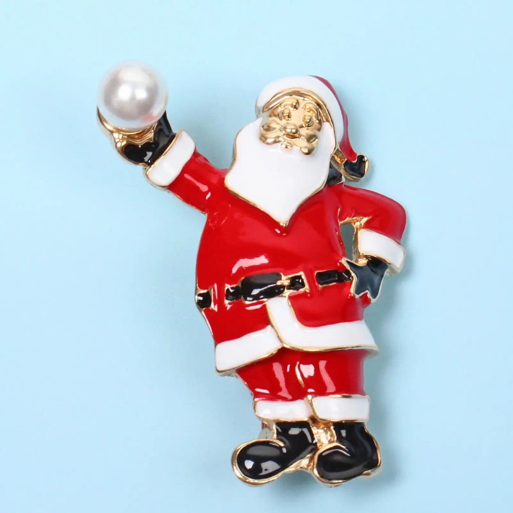 Брошь «Рождественское чудо - Дед мороз», 4,7*3,8см
