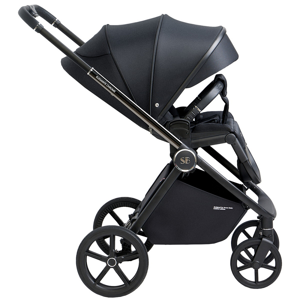 Детская коляска Sweet Baby Elegante 3 в 1 Chrome Black