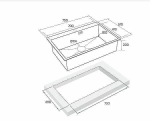 Мойка кухонная Paulmark VAST PM217551-BG брашированное золото