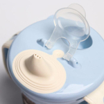 4070350 Поильник с ручками, мягкий носик, 270 мл, цвет светло-голубой