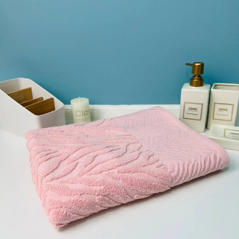 Полотенце махровое 70*140см «Florence» цвет хрустальная роза 01-050, плотность 450 гр/м2