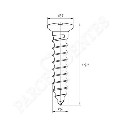 Винты для остеосинтеза 1.4