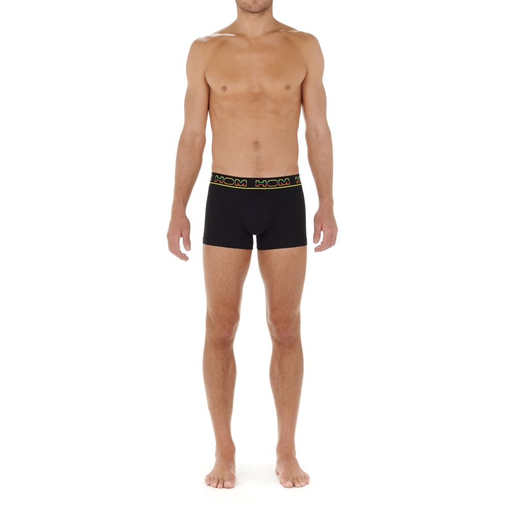 Мужские трусы боксеры набор из 2-х штук (черные, красные) HOM IVANO #2 Boxer Briefs 2p 402664_40D006