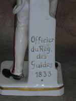 Статуэтка. Фарфор. Солдат Офицер 1833. Sitzendorf. Германия