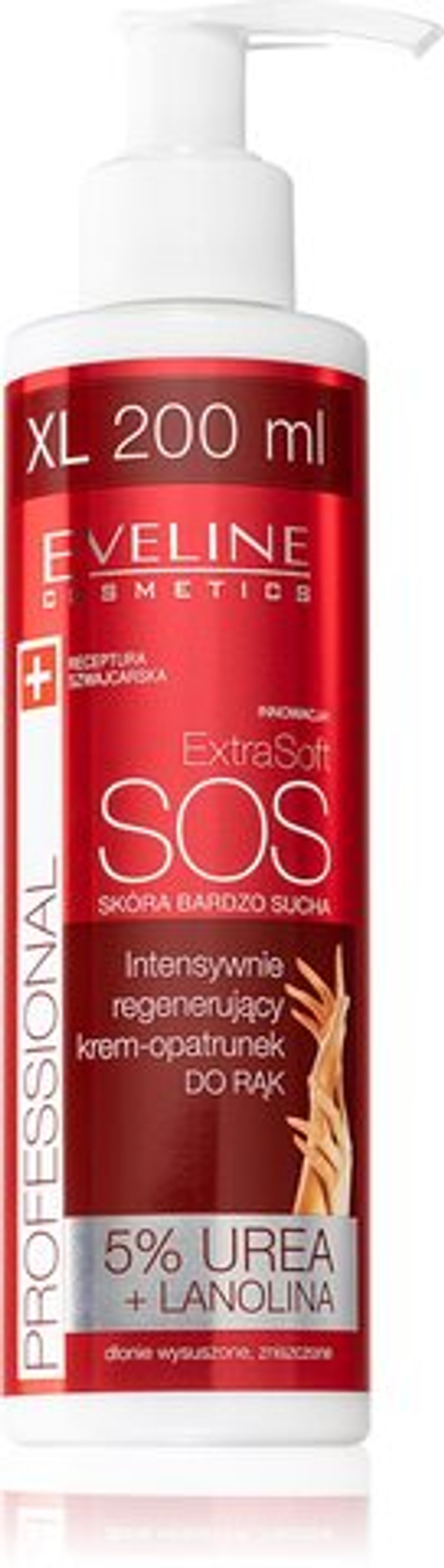 Eveline Cosmetics Extra Soft SOS - крем для рук для сухой и уставшей кожи с дозатором /   200  ml  / GTIN 5901761983883