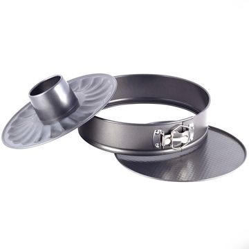 Набор разъемных форм для выпечки 3 предмета Ofenbach NB 100708 (d26 см, 0,4 мм; дно, бортик, вкладка для кекса)