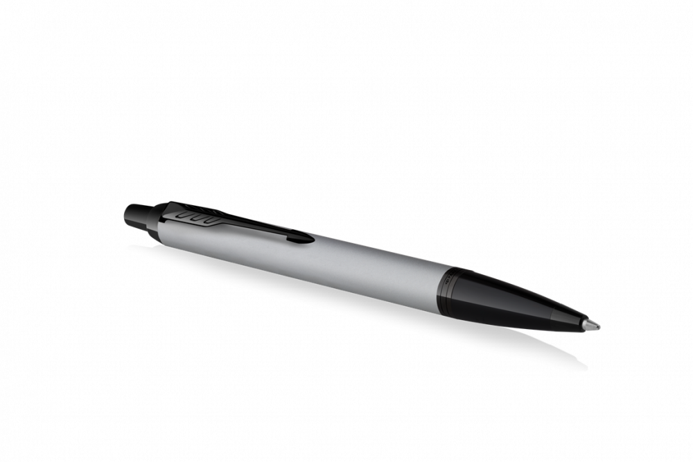 Шариковая ручка Parker IM Achromatic, Grey BT,стержень: M, цвет чернил: blue, в подарочной упаковке.