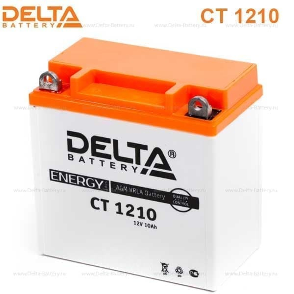 Аккумулятор Delta CT 1210 (12V / 10Ah) [YB9A-A, YB9-B,12N9-4B-1]