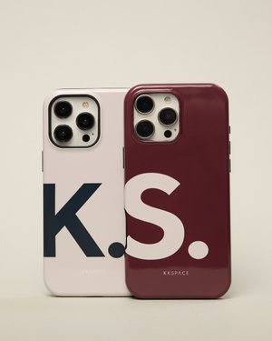 Чехол LETTERS для iPhone | Бордовый