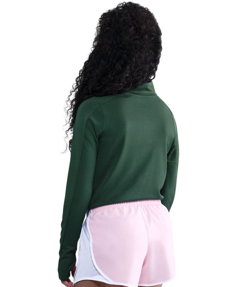 Футболка для девочки Nike Girls Dri-FIT Long-Sleeve 1/4-Zip - fir/white