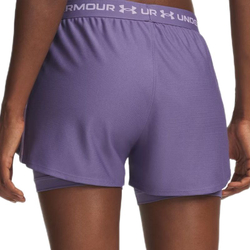 Женские Шорты теннисные Under Armour Tech Play Up 2-in-1 Short - purple luxe/purple crest