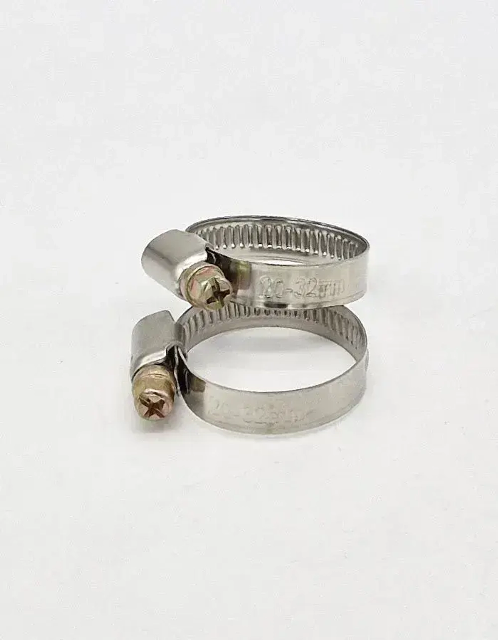 Хомут червячный 20-32 мм, 10 шт нержавеющая сталь