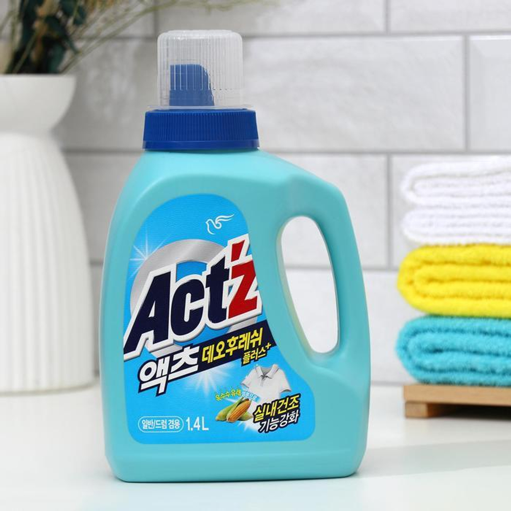 [PIGEON] Act'Z Perfect Indoor Drying (Front-Loading) -  Концентрированный гель для стирки белья для стиральных машин (для сушки в помещении), 1400 мл