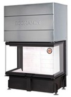 Каминная топка Дельта 1000 три стекла принтинг