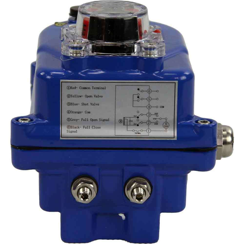 Quarter-turn electric actuator Elephant 003 blue 110V/220V/24V/12V