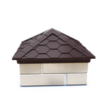 Колпак полимеркомпозитный Everest 390*390 (1,5 кирпича) коричневый