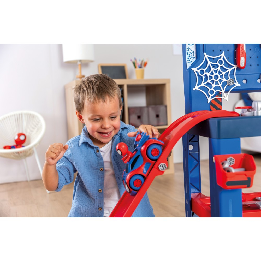 Детский верстак Smoby Bricolo Spidey 360742 с инструментами и 94 аксессуарами от 3 лет — фото 11