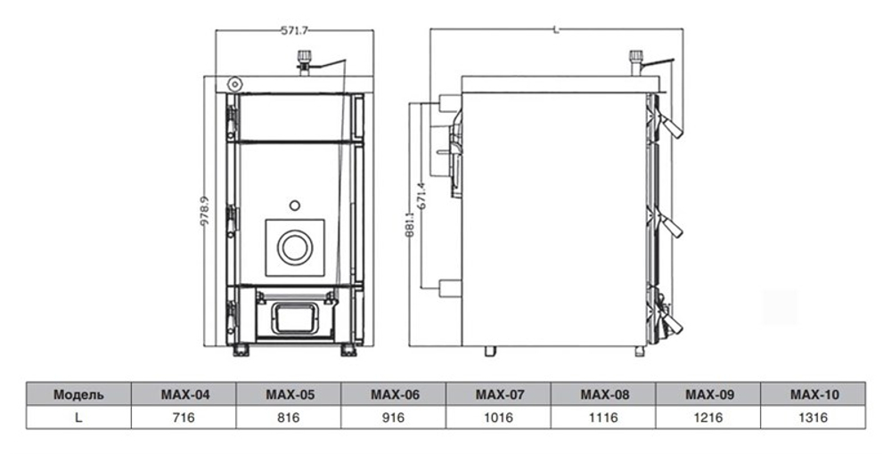 Чугунный котел Kentatsu MAX-09