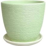 Горшок керамический Гнездо зеленый крокус №1