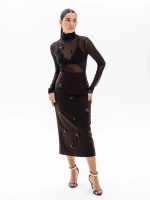 Водолазка DEW FLOWER, черный