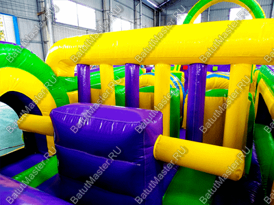 Надувной батут "Длинная полоса препятствий" 29*4*5 м