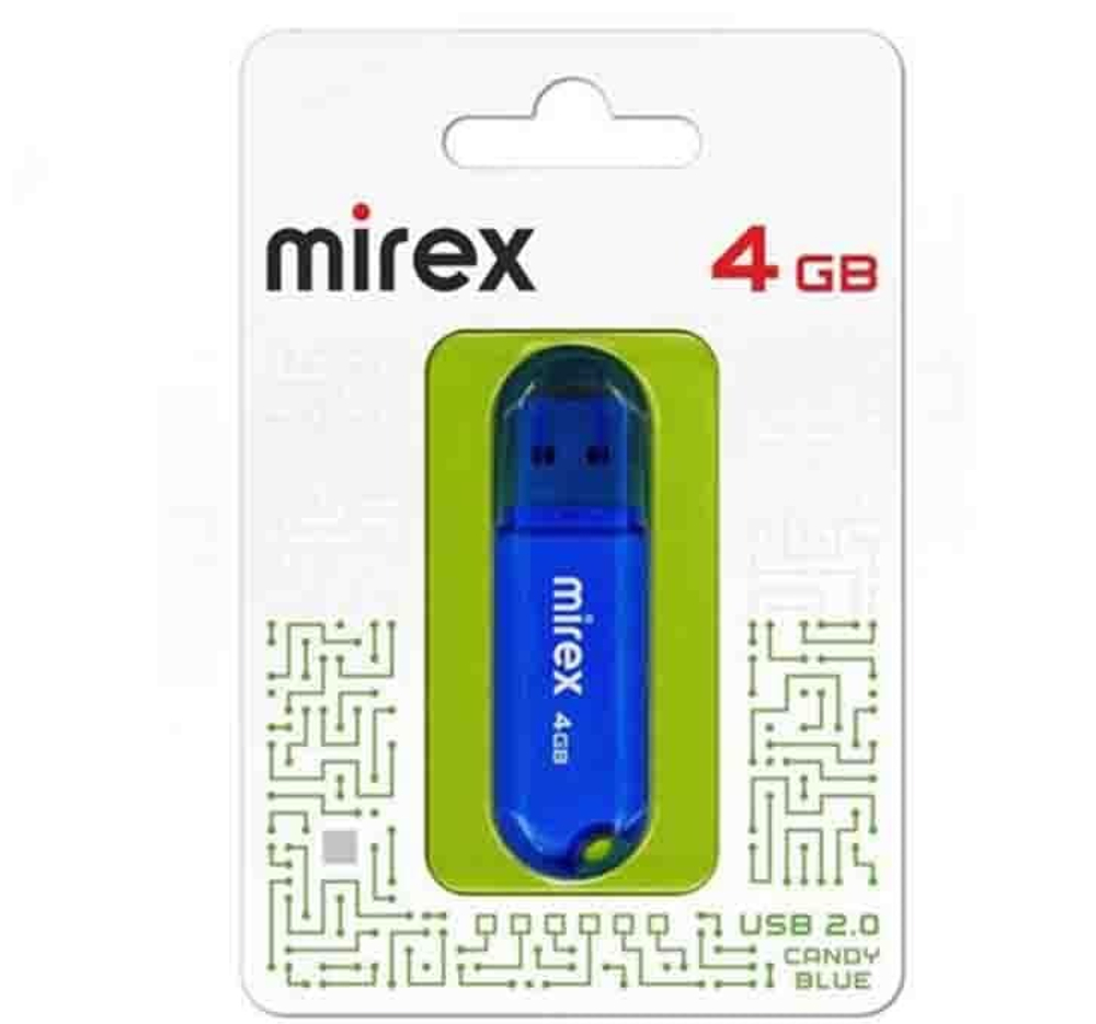 USB карта памяти 4ГБ Mirex Candy Blue (13600-FMUCBU04)