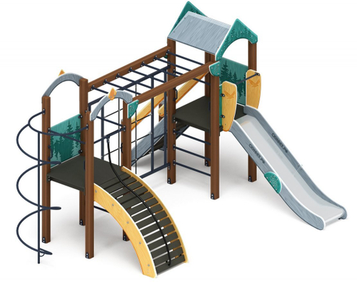 Детский комплекс Рада (Тайга) горка Н 1200 ДИК 2.01.2.07-03