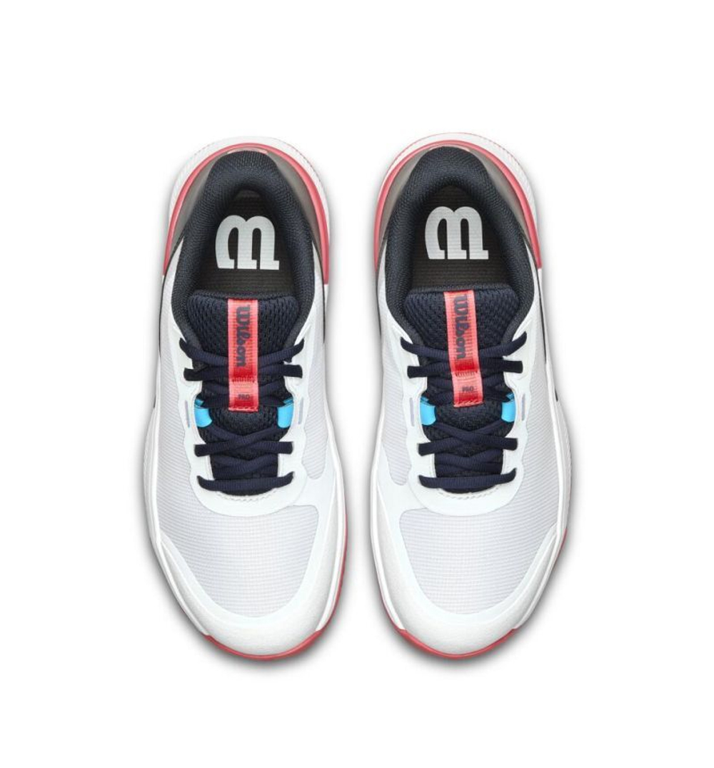 Женские Кроссовки теннисные Wilson Intrigue Tour Clay - white/navy blazer/dubarry