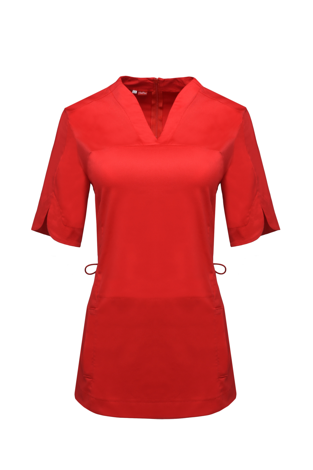 Топ медицинский женский Ньюлук, красный хлопок