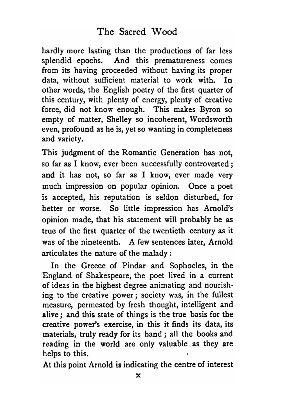 The sacred wood. Essays on poetry and criticism | T.S. Eliot
