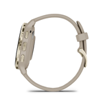 Умные часы Garmin Venu 3S 41 мм Безель из нержавеющей стали из мягкого золота, корпус французского серого цвета и силиконовый ремешок