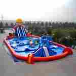 Надувной наземный аквапарк «Поймай осьминога», 31*15*8 м