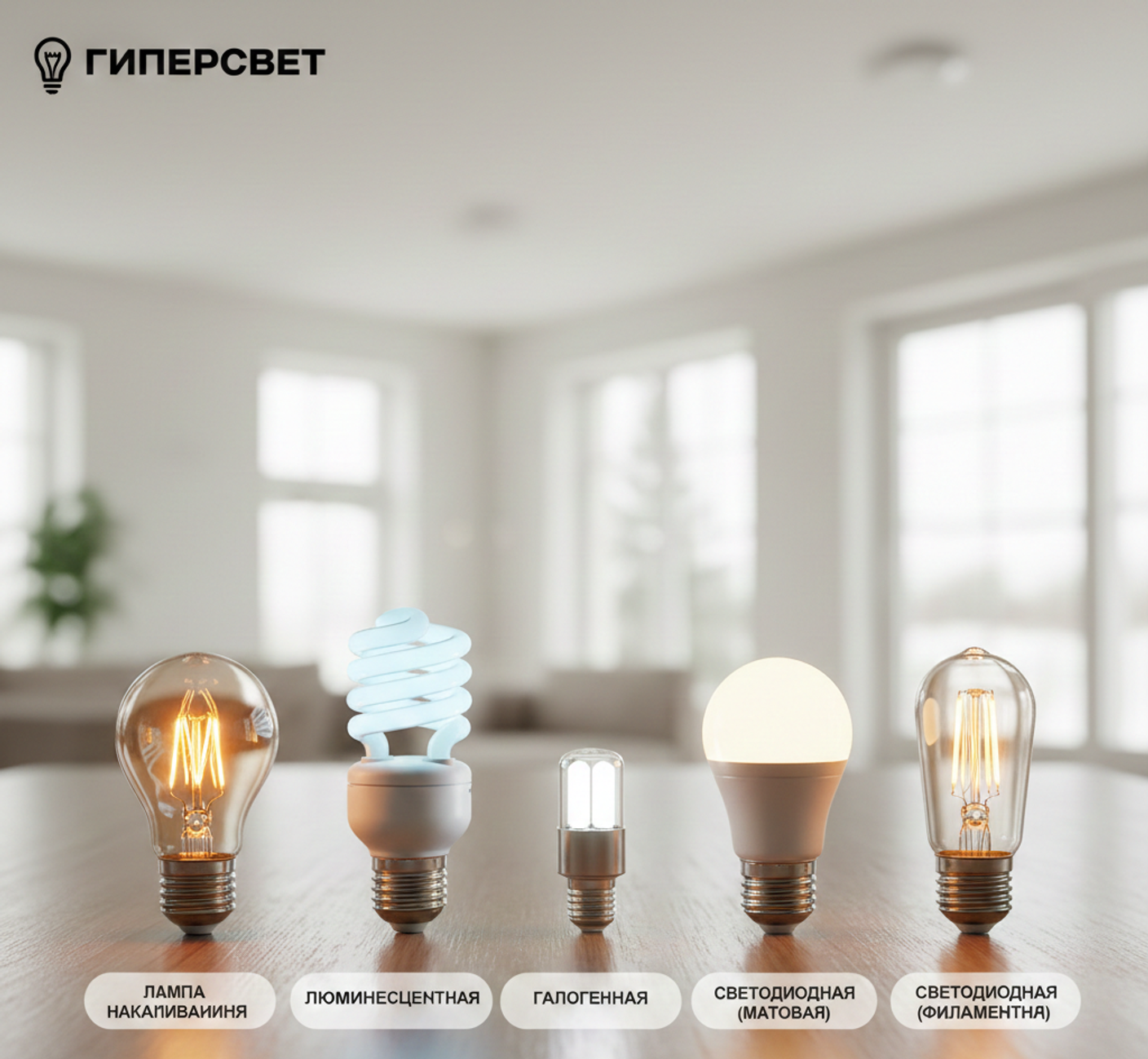 Как выбрать идеальную лампочку для вашего дома: Подробное руководство от "Гиперсвет"