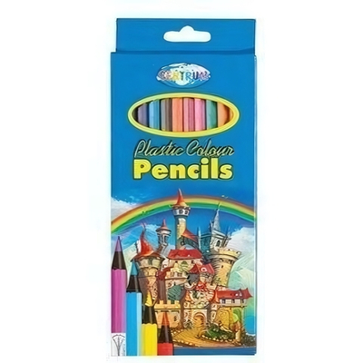 Карандаши 12цв. пластик "Мишка" 177 мм. (Центрум)