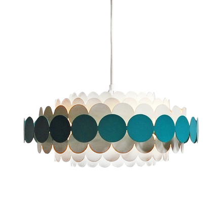 Pendant design lamp Doria Leuchten by B22 Design (Blue)