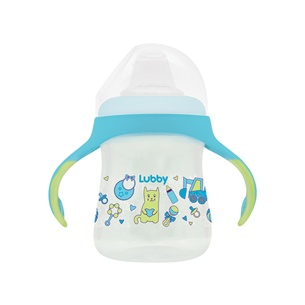 Поильник-непроливайка, с мягк. нос., от 6 мес, 250 мл, PP, сил. арт.20670