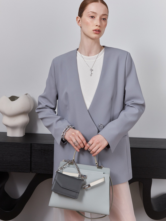ПИДЖАК БЕЗ ЛАЦКАНОВ SILVER GREY