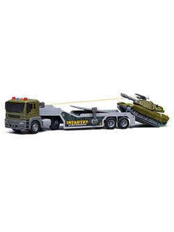 Машинка Военный Автовоз со светом и звуком (JS202E-2)