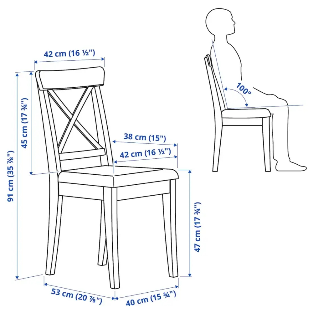 Обеденный набор - INGATORP/INGOLF IKEA/ИНГАТОРП/ИНГОЛЬФ ИКЕА, 110х74х87 см, белый